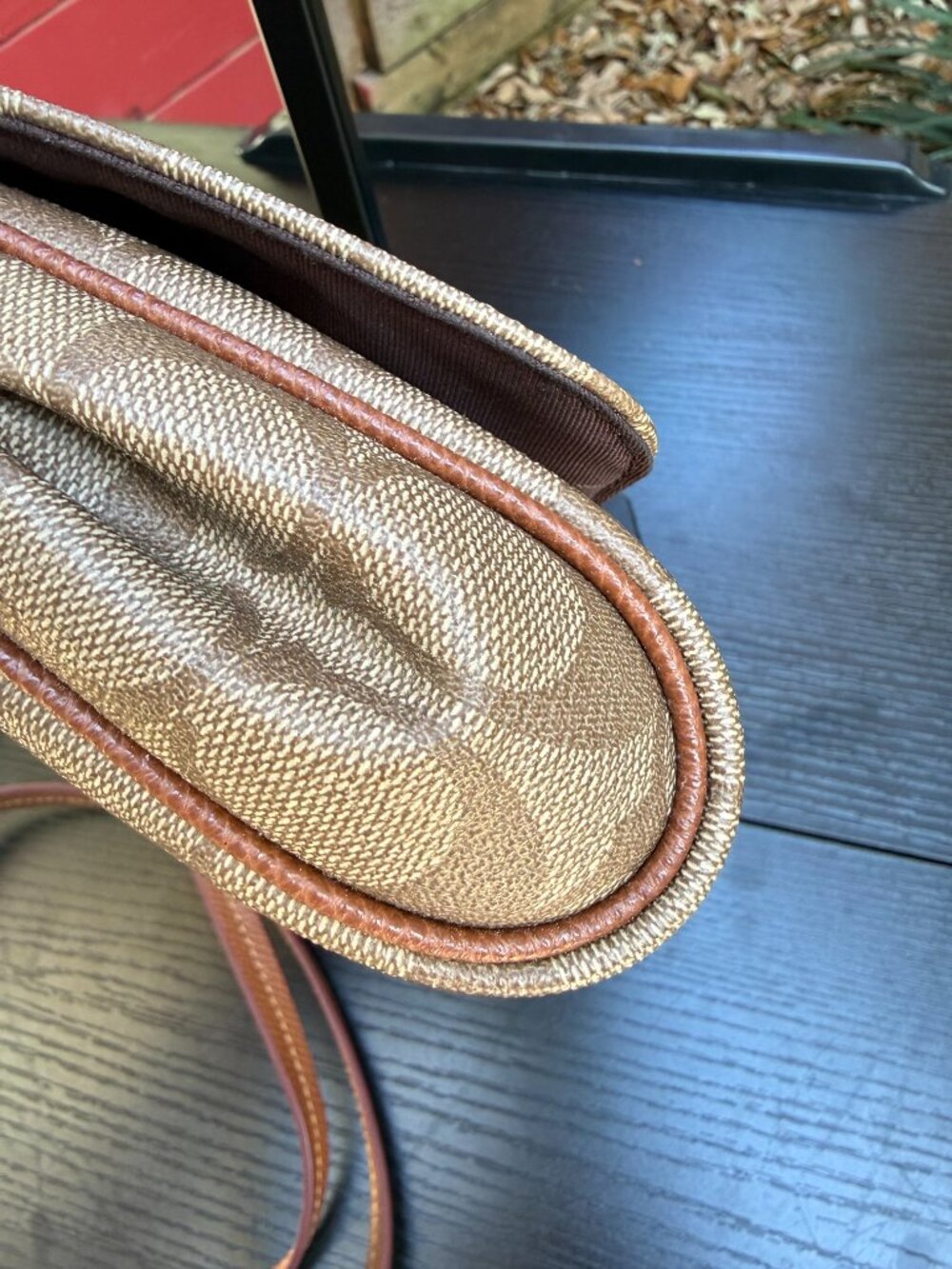 Coach Mini Ruby Crossbody Shoulder Bag w/ Gold Chain Monogram Canvas Leather - Picture 11 of 16